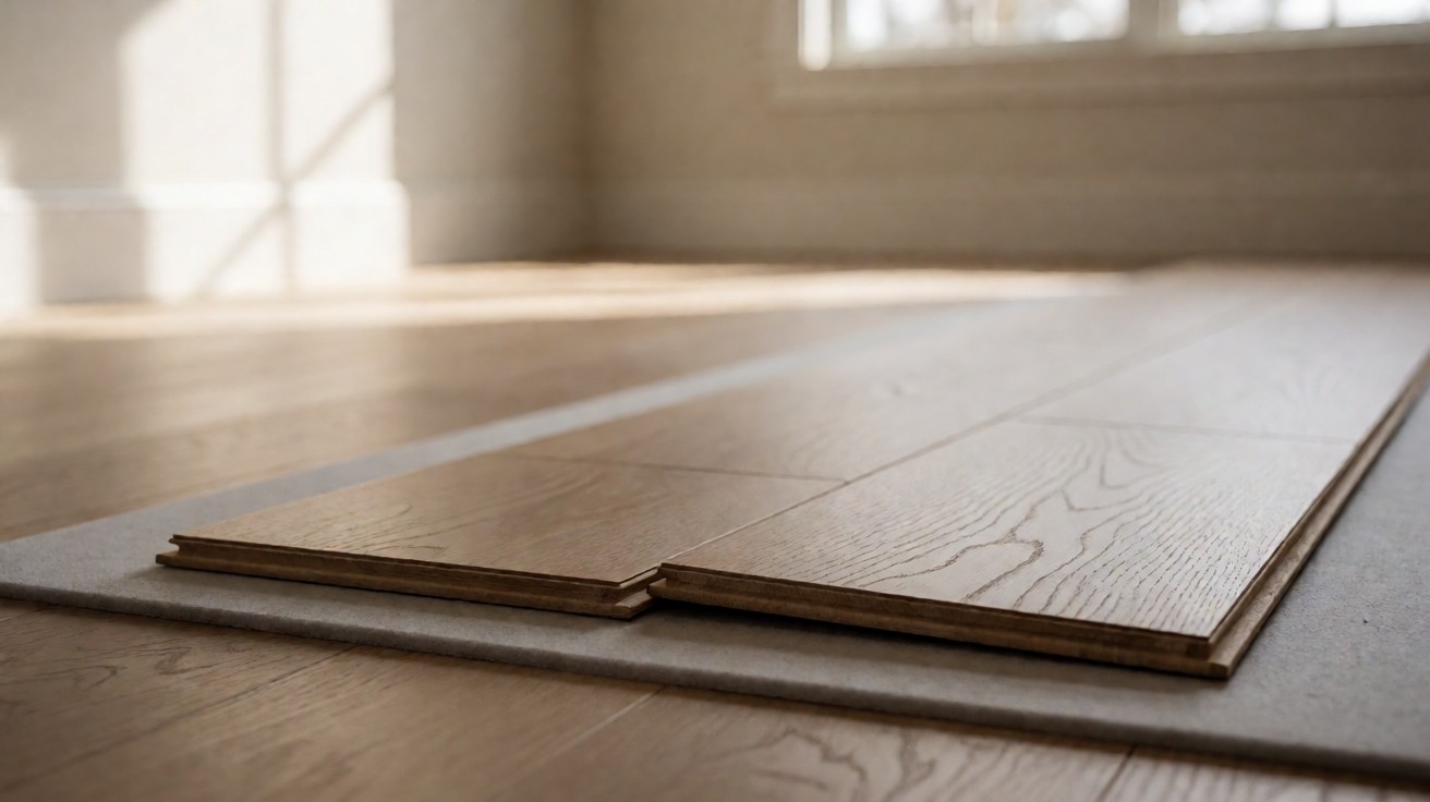 Two planks meeting at a tongue and groove edge
